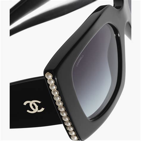 chanel black pearl sunglasses|chanel sunglasses sale clearance.